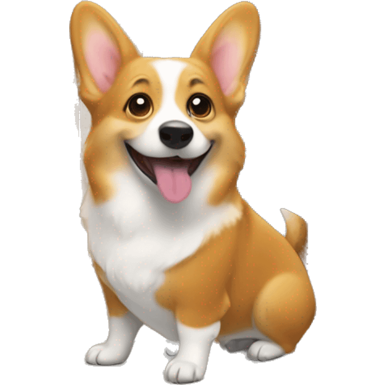 Corgi unlocking door emoji