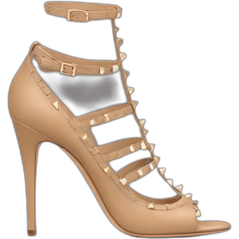 VALENTINO Tan-go heel emoji