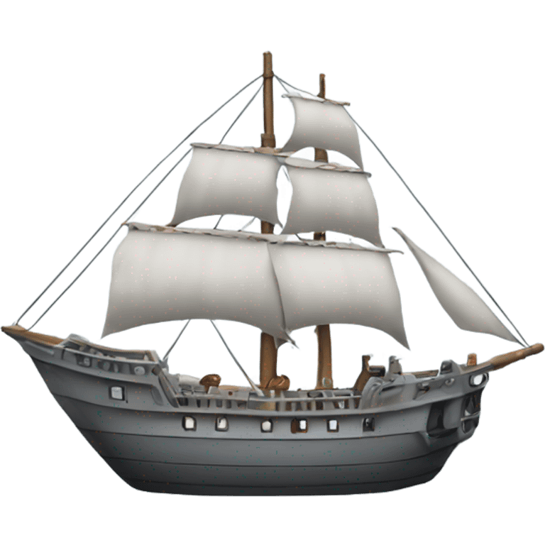 gray ship emoji