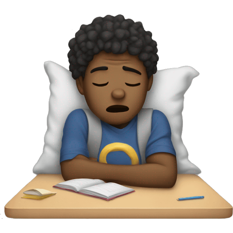 Tired of school wants to sleep emoji