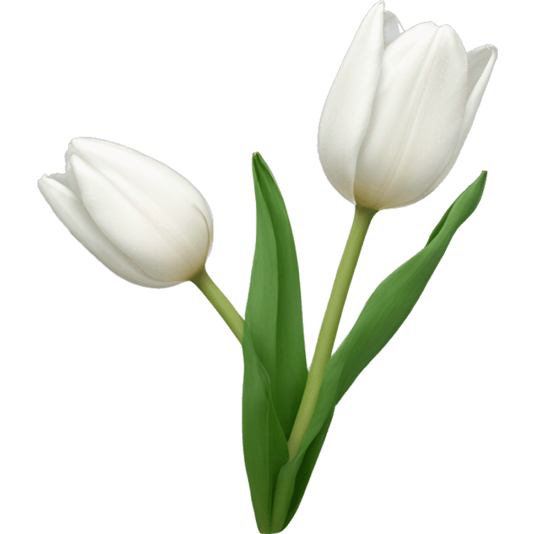 white tulip emoji