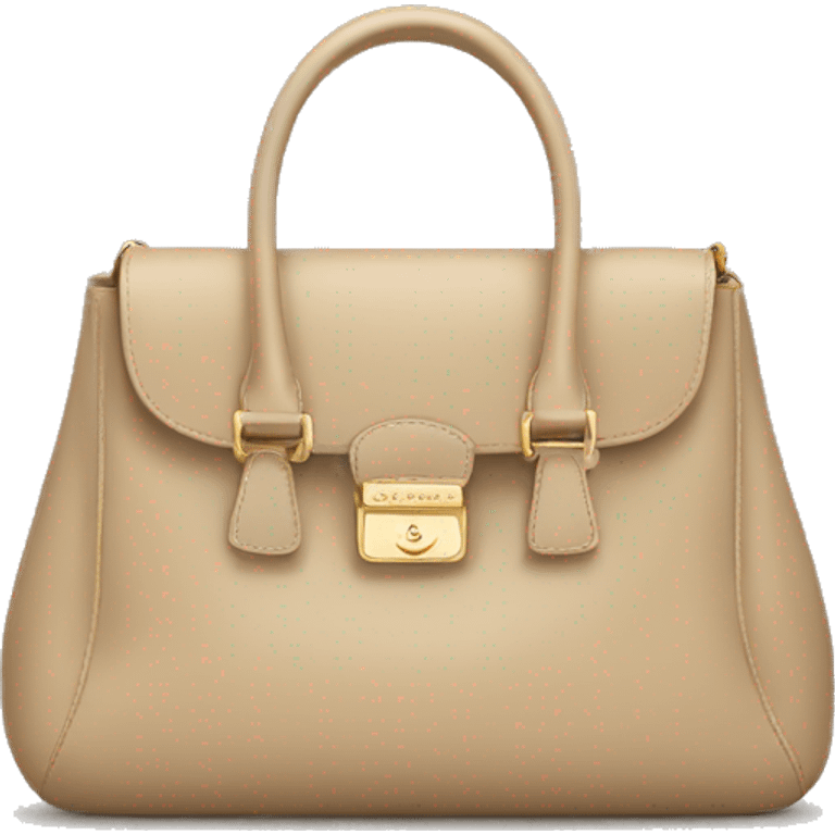 Prada beige bag emoji