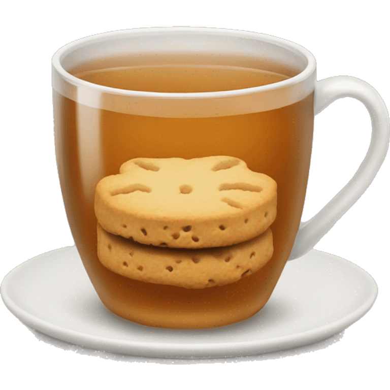 tea with biscuit  emoji