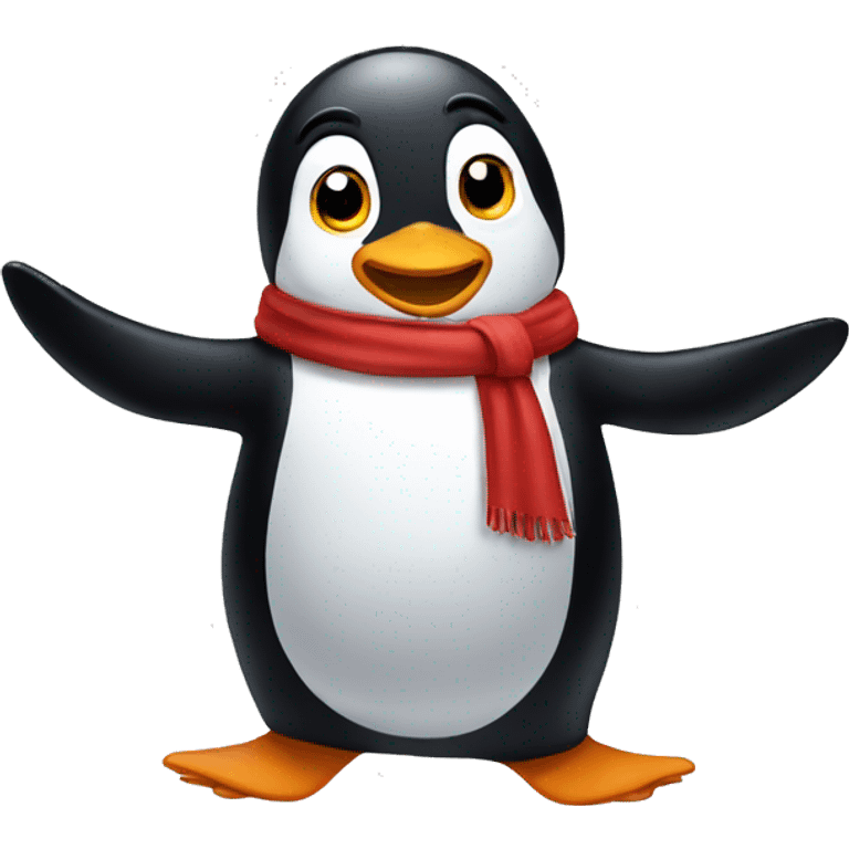 Dancing penguin emoji