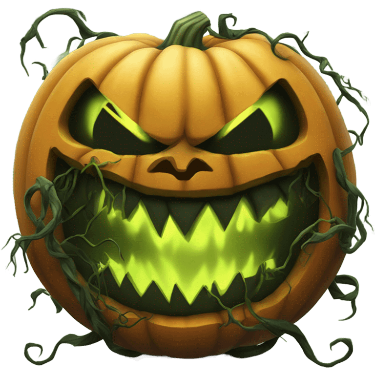 giant scary pumpkin monster emoji