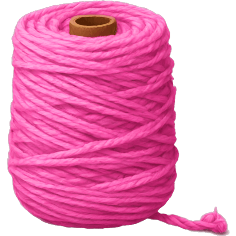 Pink yarn emoji