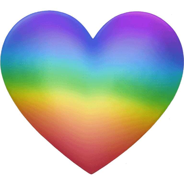 Rainbow heart emoji