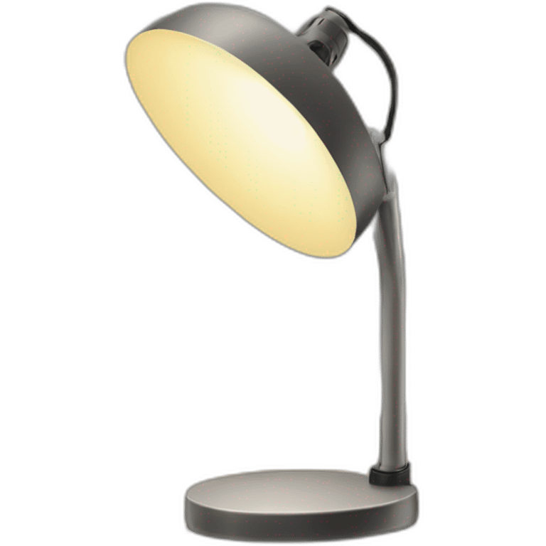 a desk lamp standing on a table emoji