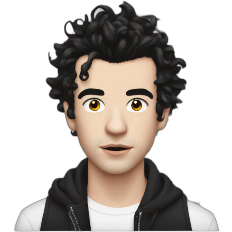 matty healy mugshot emoji