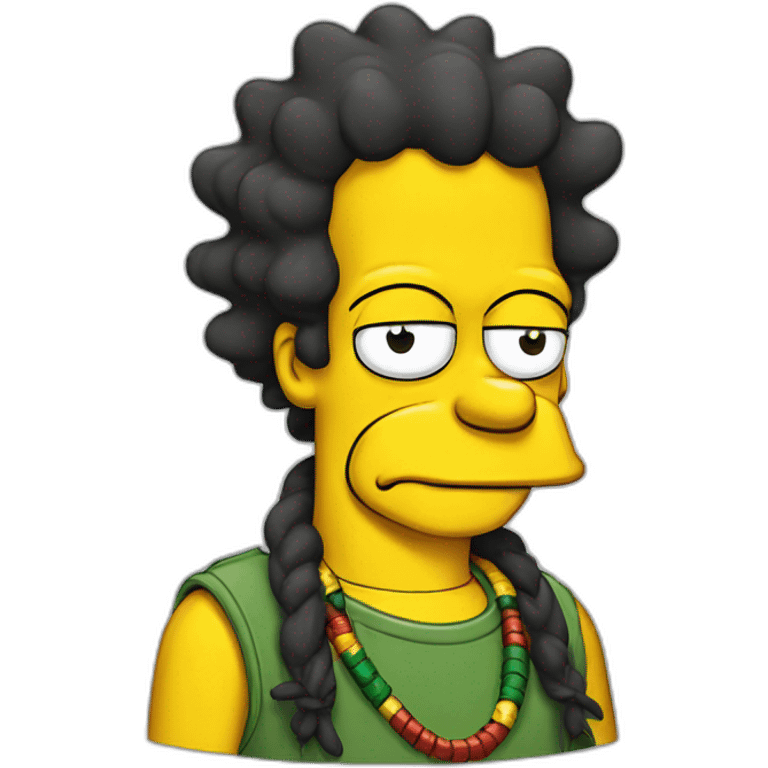 Simpson Rasta emoji