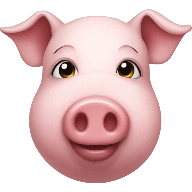 A pig with makeup  emoji