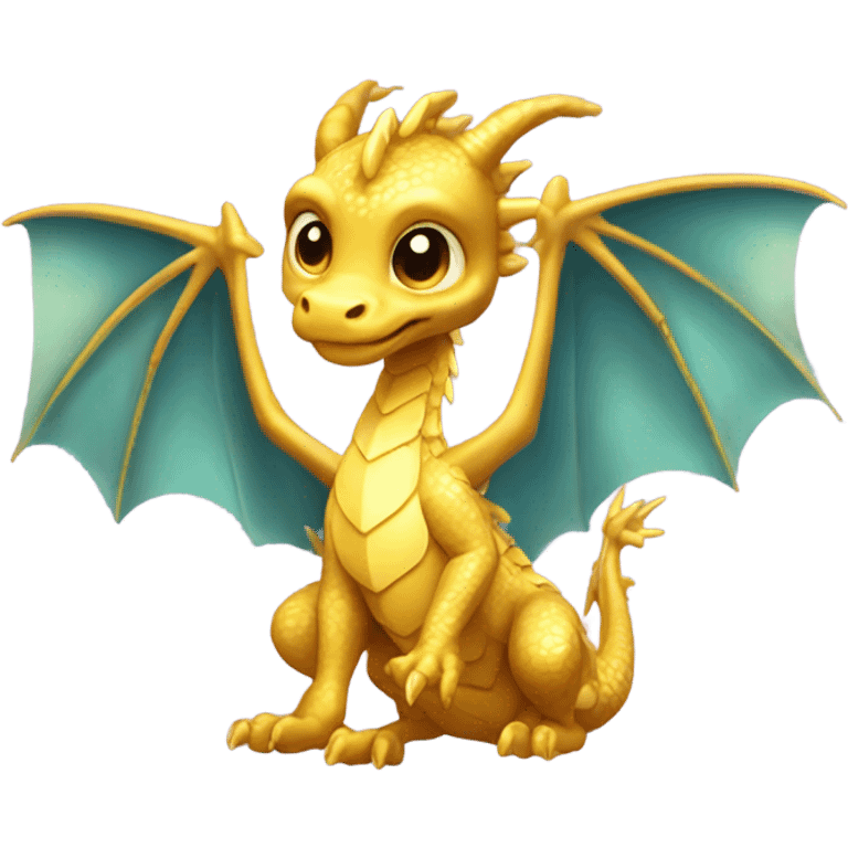 baby golden dragon emoji