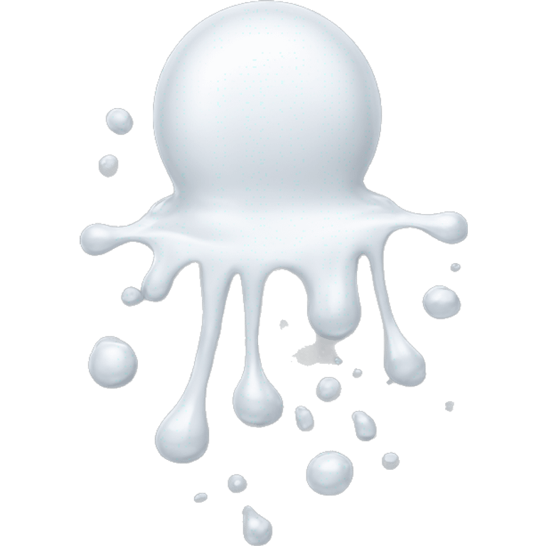 White liquid spill emoji