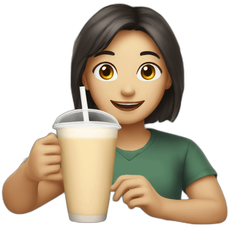 Cheers to milk tea emoji