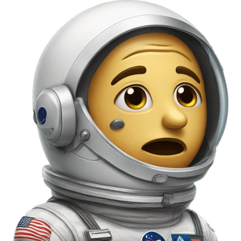 crying astronaut emoji