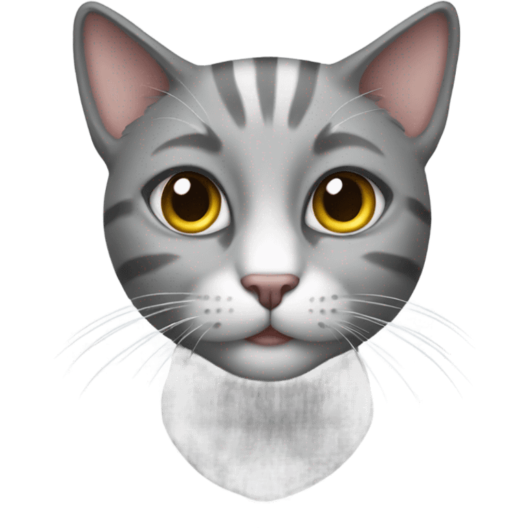 cat grey  emoji