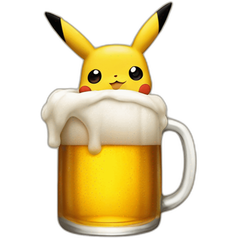 Pikachu bière emoji