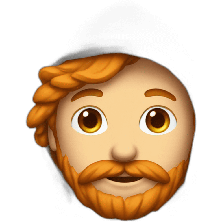 Homme roux avec une chapka  emoji