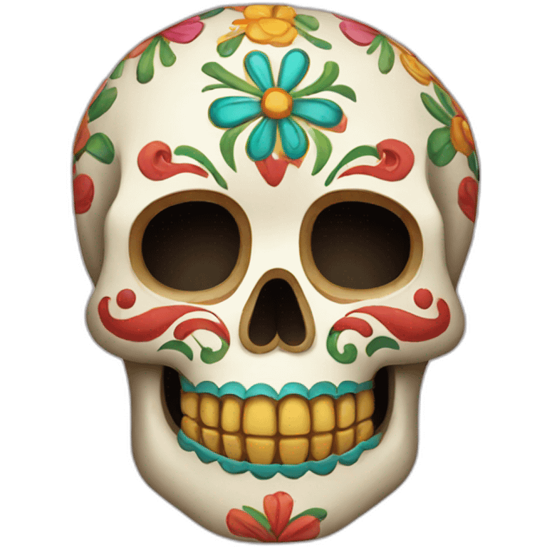 Mexican skull decoration emoji