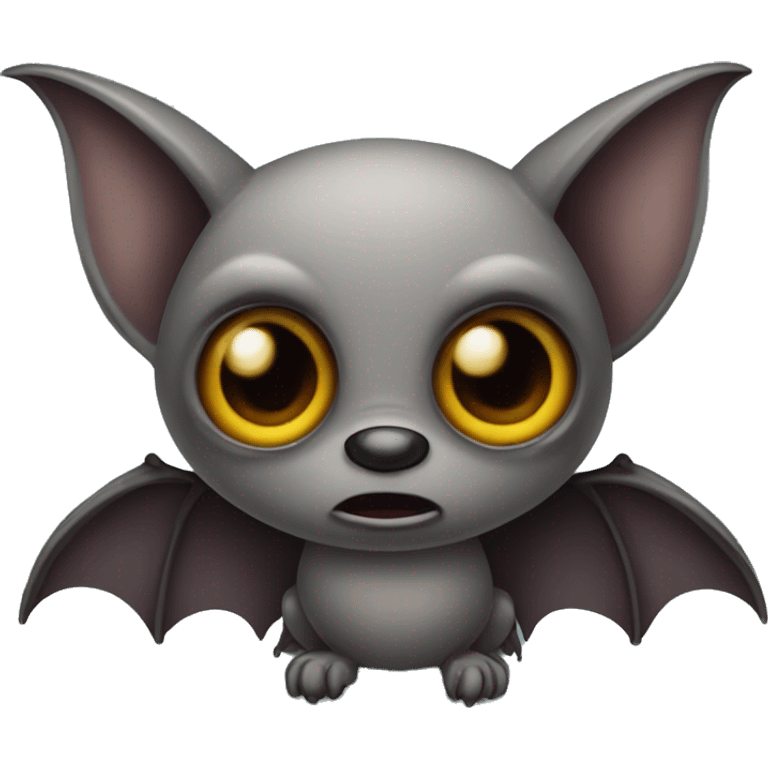 Bat with eyes emoji