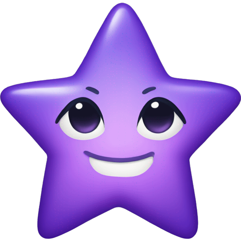 Purple twinkle star  emoji