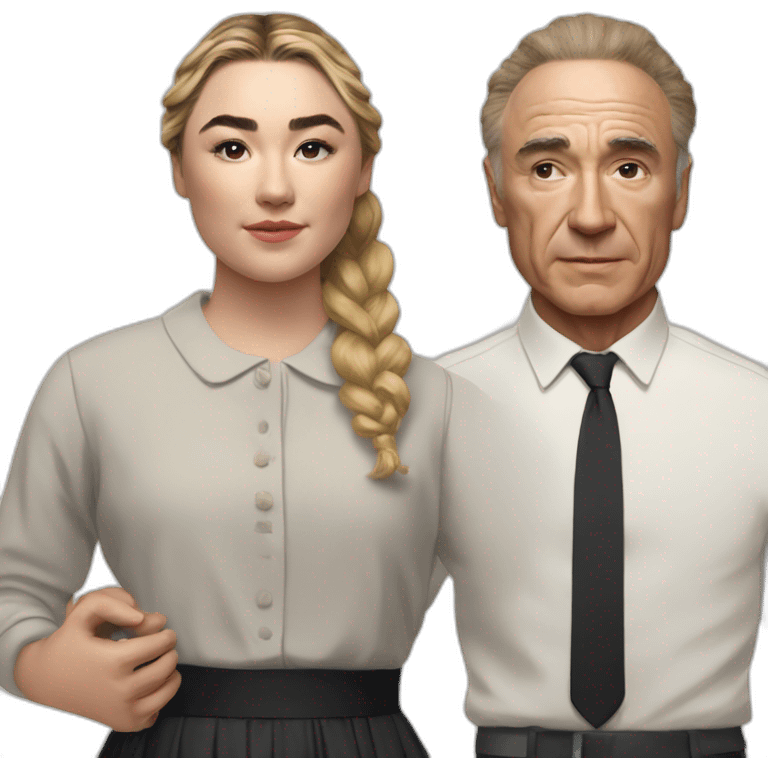 Florence Pugh and oppenheimer emoji