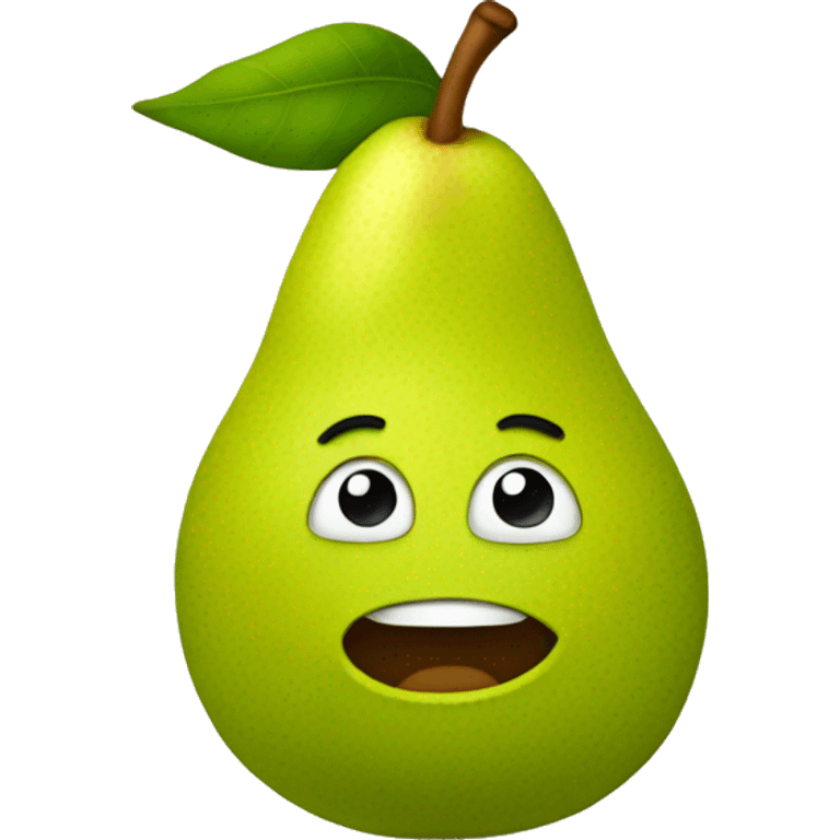 pear with ears emoji