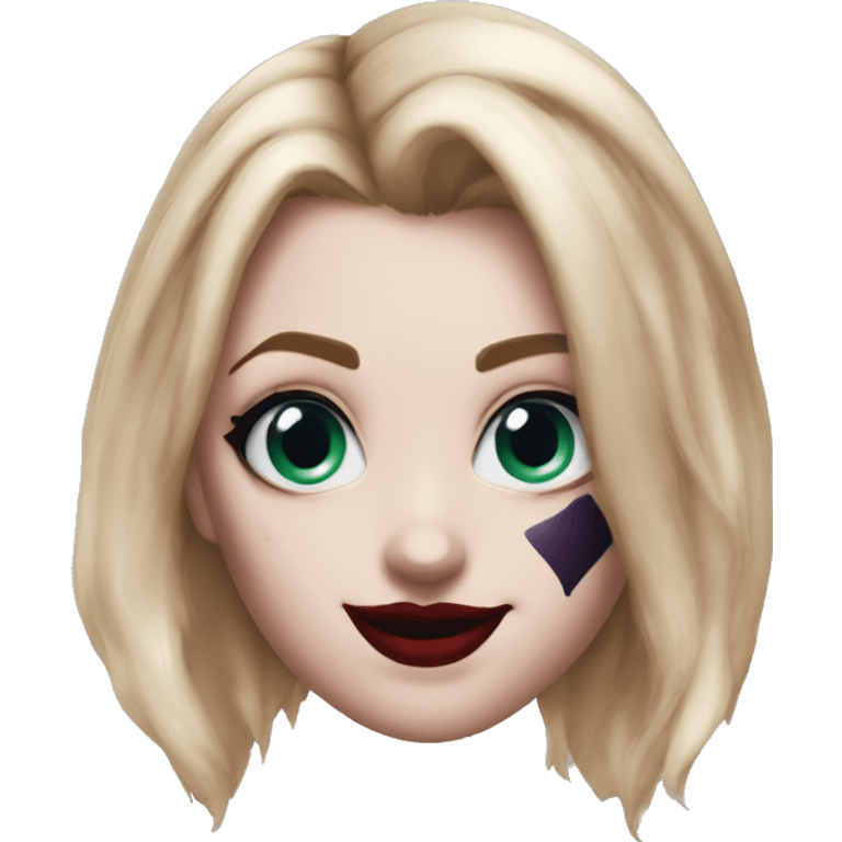 Harley quinn face emoji