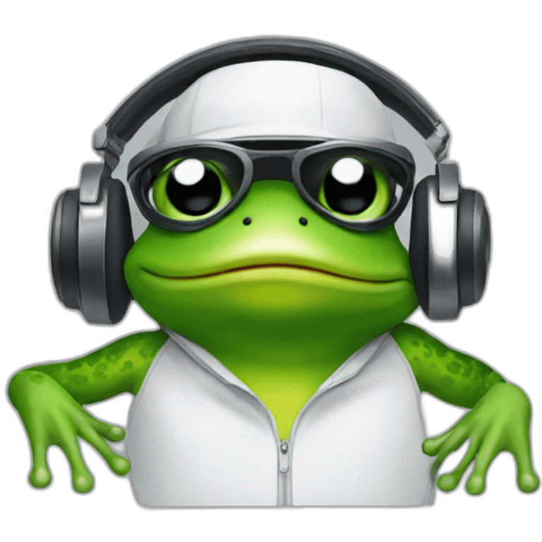 Dj frog emoji