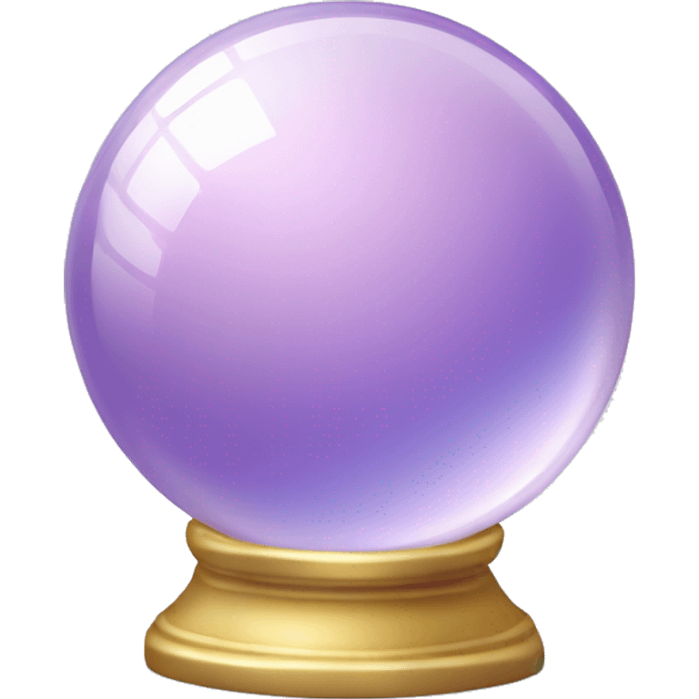 crystal ball sparkles glossy Pastel lilac-gradient emoji