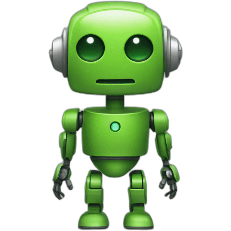 Green friendly bot  emoji