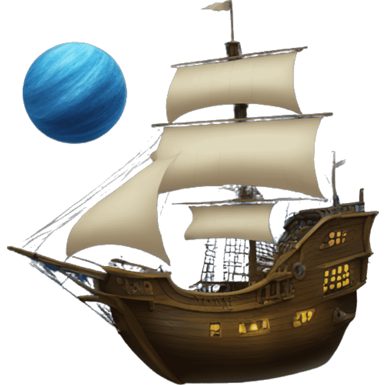 pirate ship in space emoji