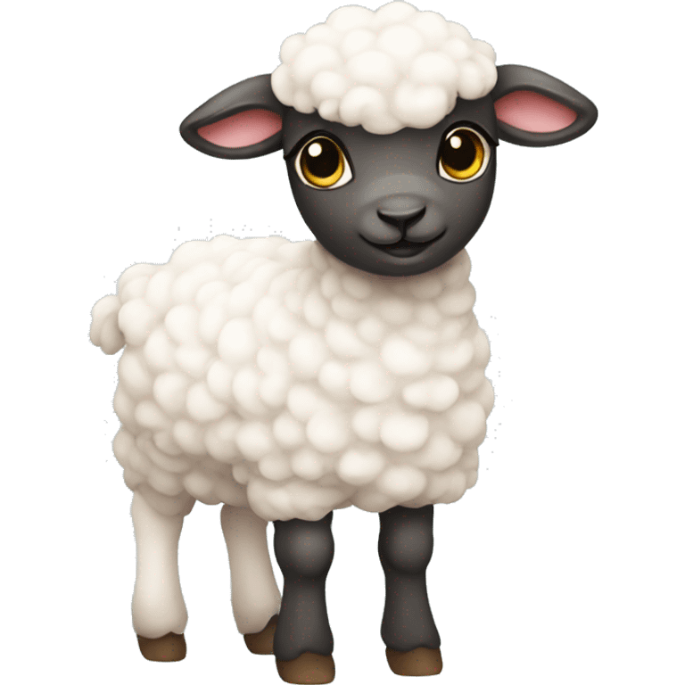 Lamb cute emoji