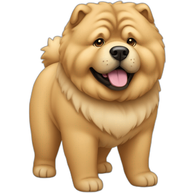 Beige chow-chow emoji