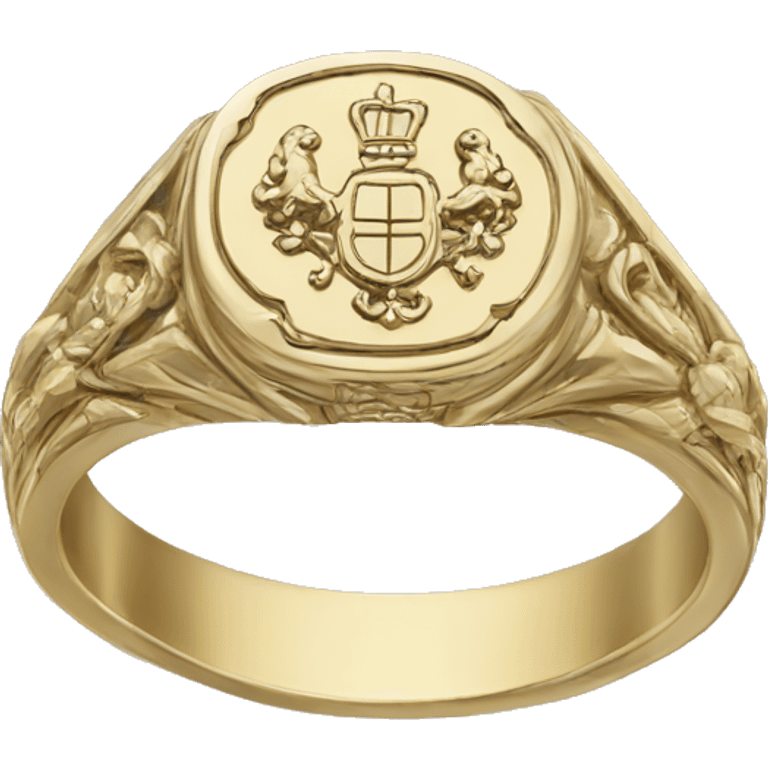 signet ring with family crest emoji