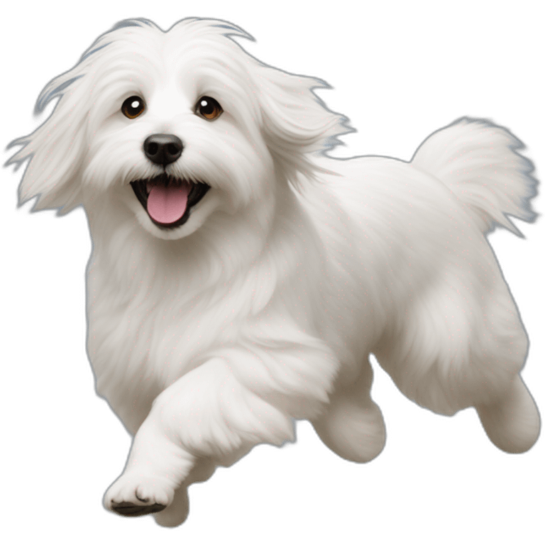 coton de tulear running emoji