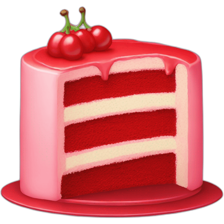 Red cake emoji