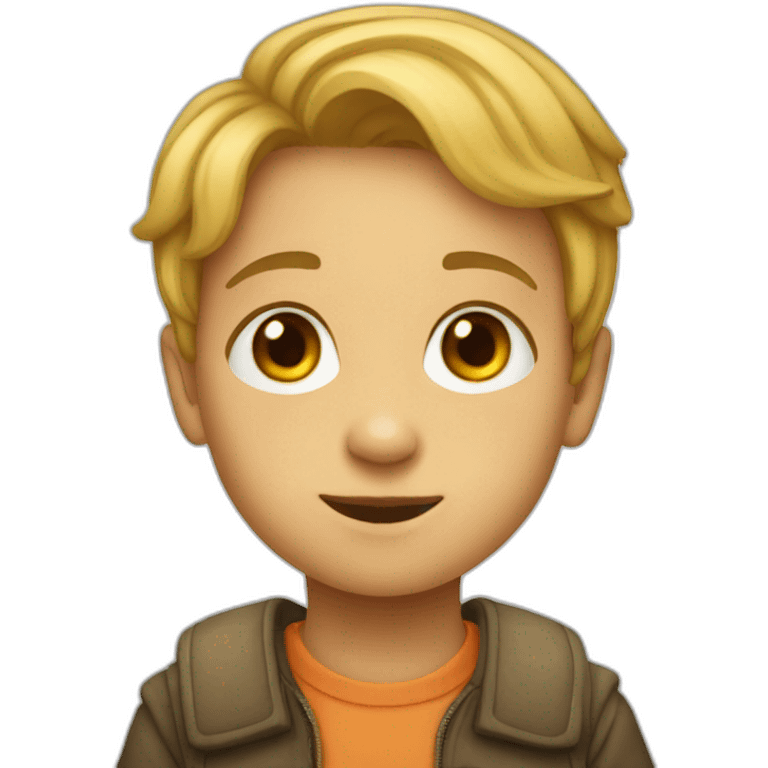 Un enfant emoji