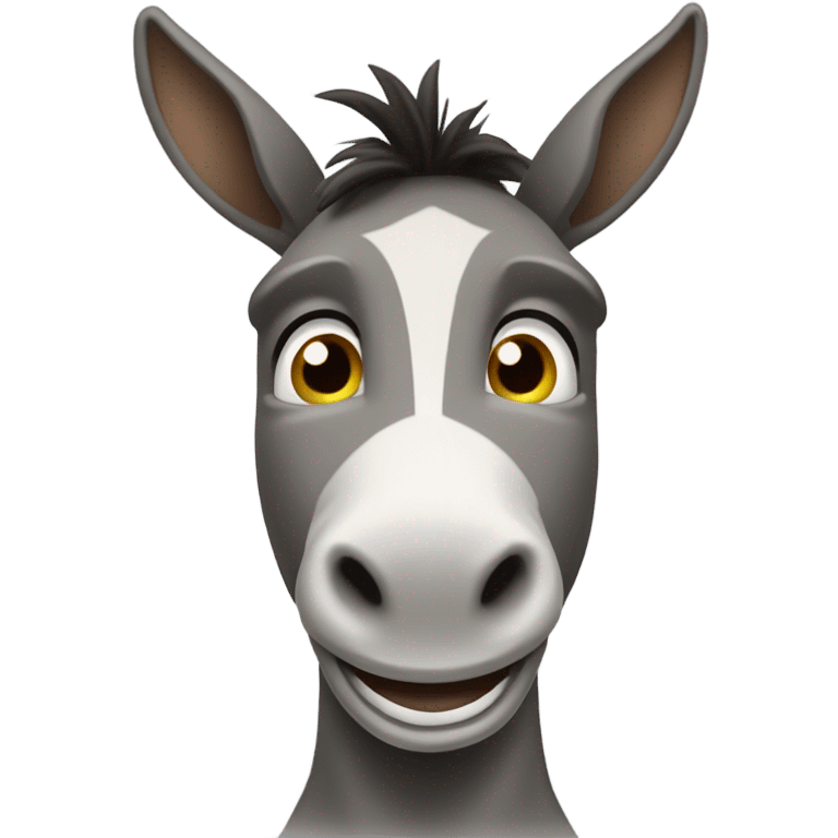 Smilling donkey man emoji