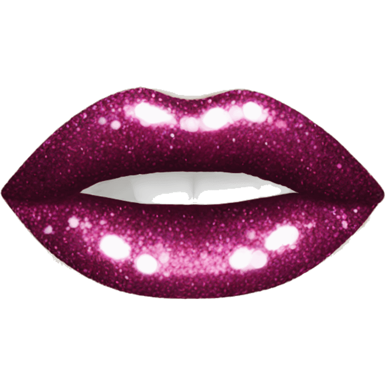 Glitter lipstick  emoji