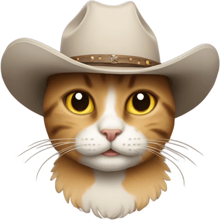 Cowboy cat emoji