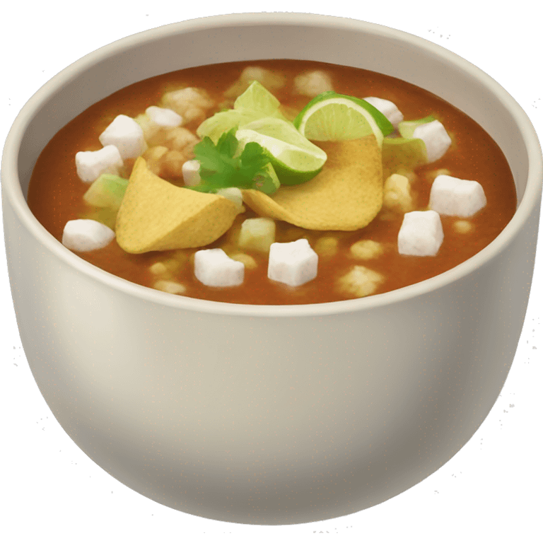 Bowl of pozole emoji