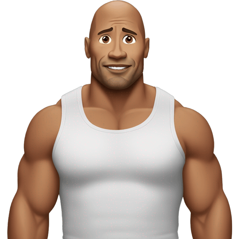 dwayne johnson but fat emoji