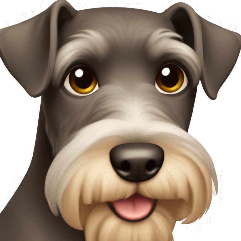 Brown schnauzer  emoji