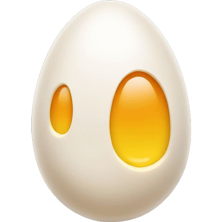 extremely long egg in shell emoji