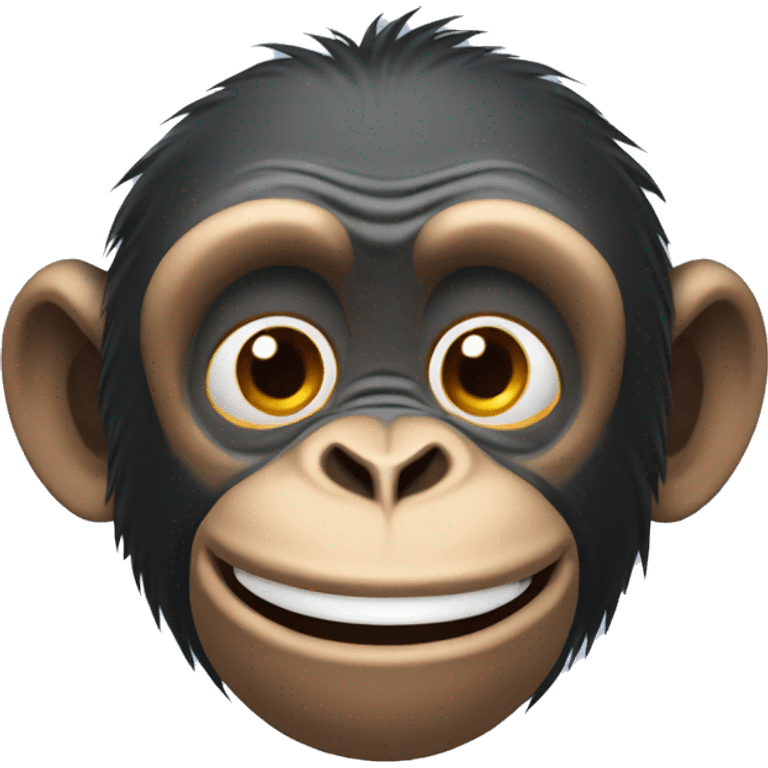 chimpancé riendo emoji