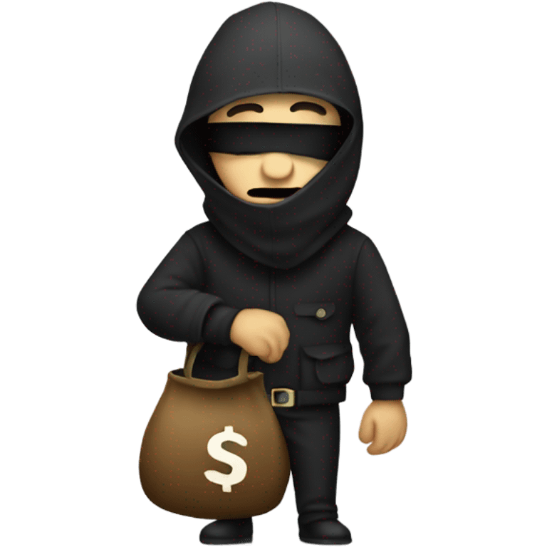 A robber with a moneybag  emoji