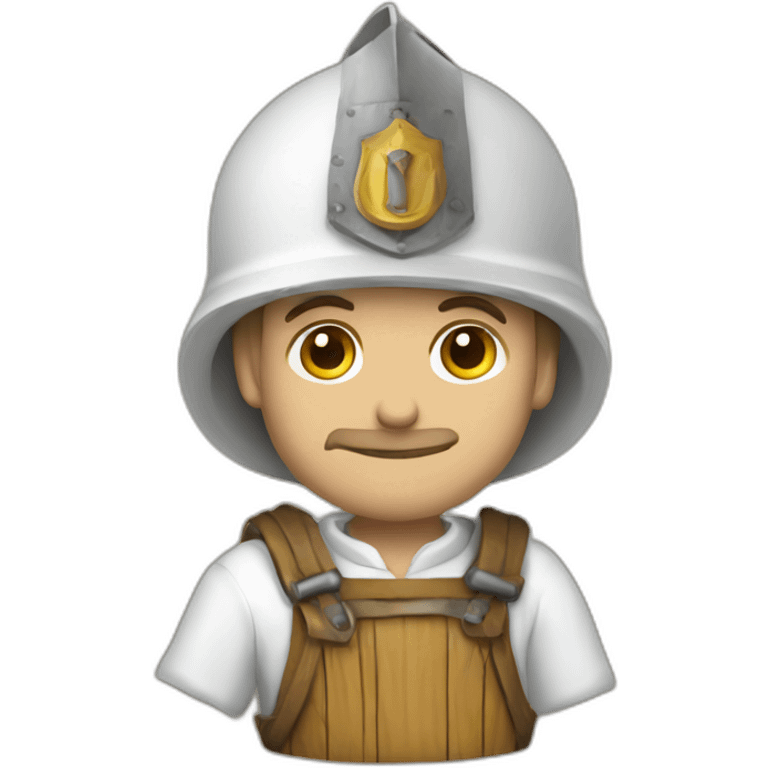 medieval mason with working gear emoji