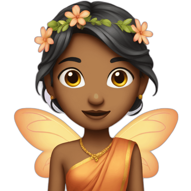 Indian girl fairy emoji