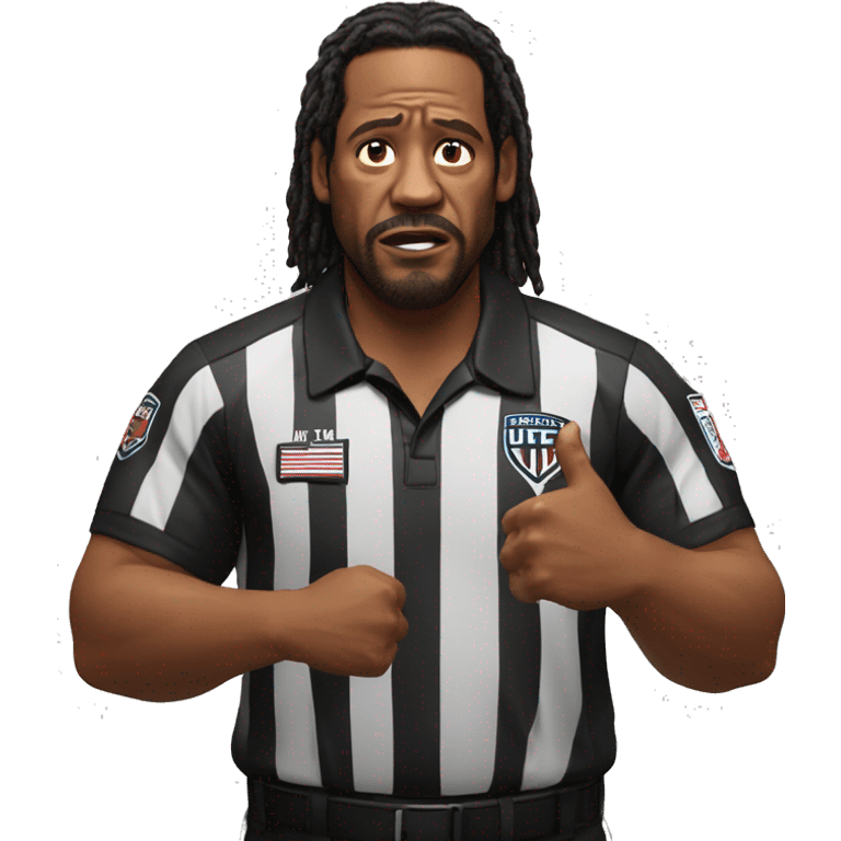 ufc referee herb dean shrugging his shoulders emoji